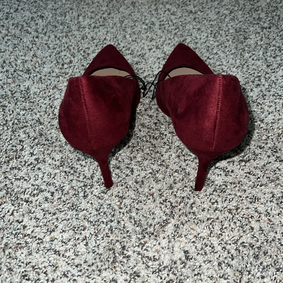 Burgundy Suede Heels - Picture 3 of 3